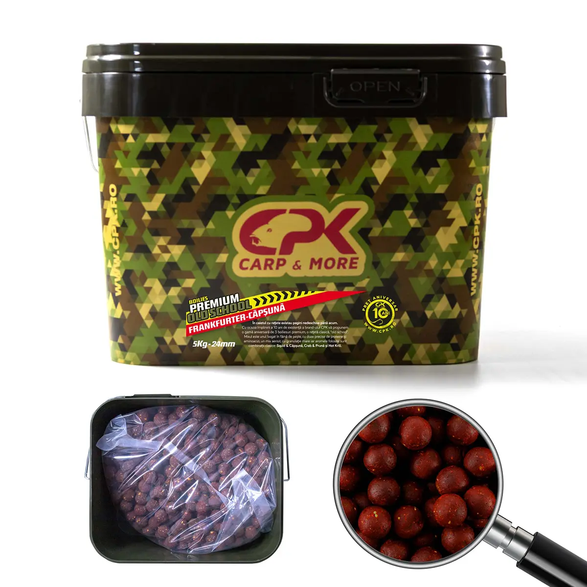 BOILIES OLD SCHOOL FRANKFURTER SAUSAGES & CAPSUNA 24mm 5kg