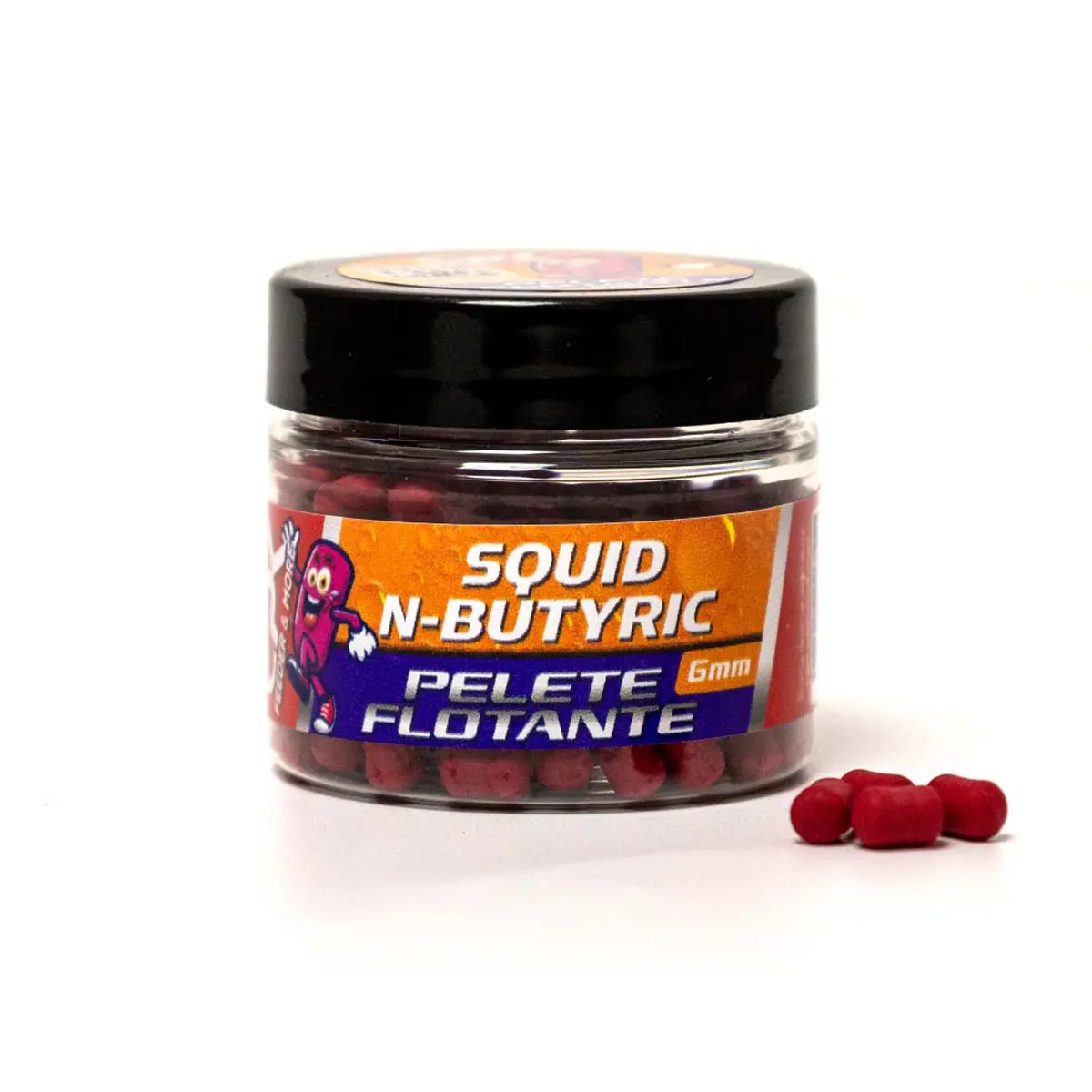 PELETE FLOTANTE FEEDER SQUID N-BUTYRIC (ROSU) 6mm 20g