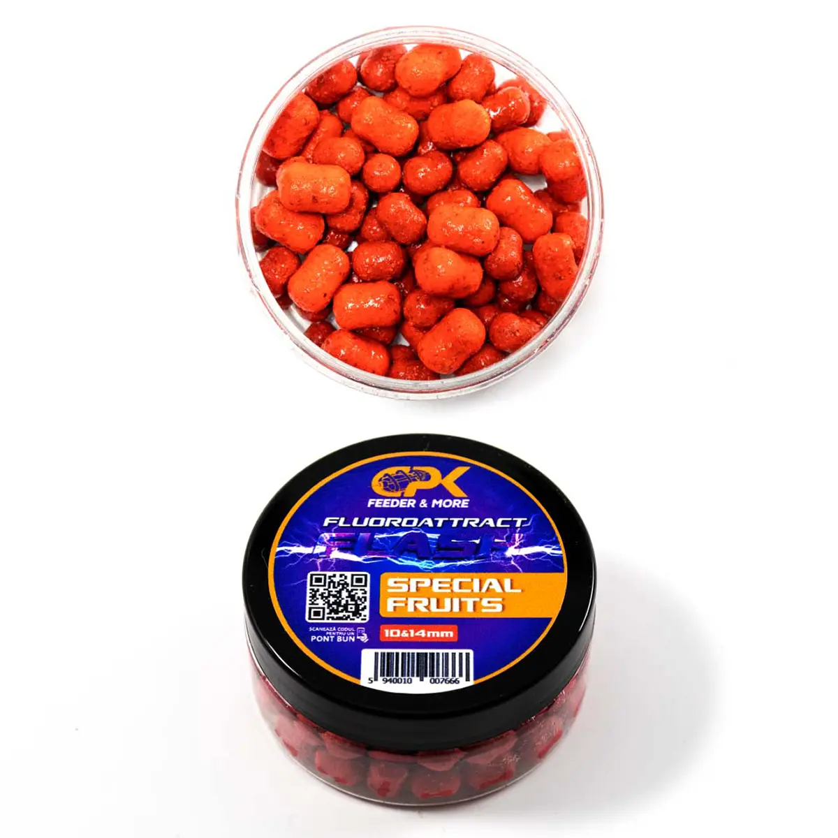 FLUOROATTRACT+ FEEDER SPECIAL FRUITS 10 & 14mm 40g (cu pluta)