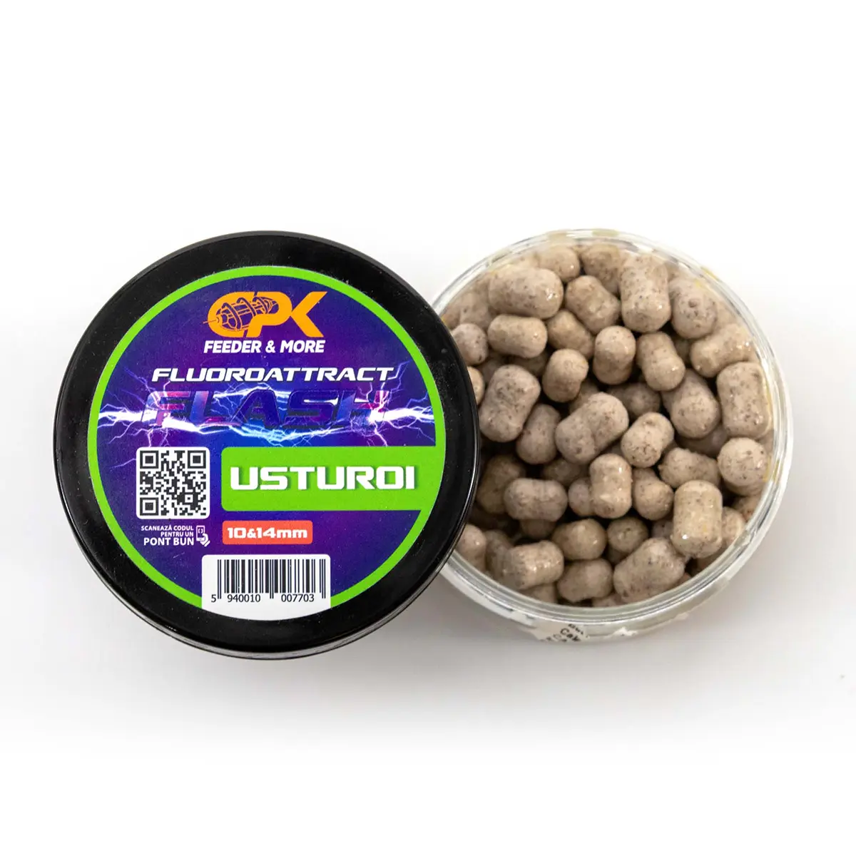 FLUOROATTRACT+ FEEDER USTUROI 10 & 14mm 40g (cu pluta)