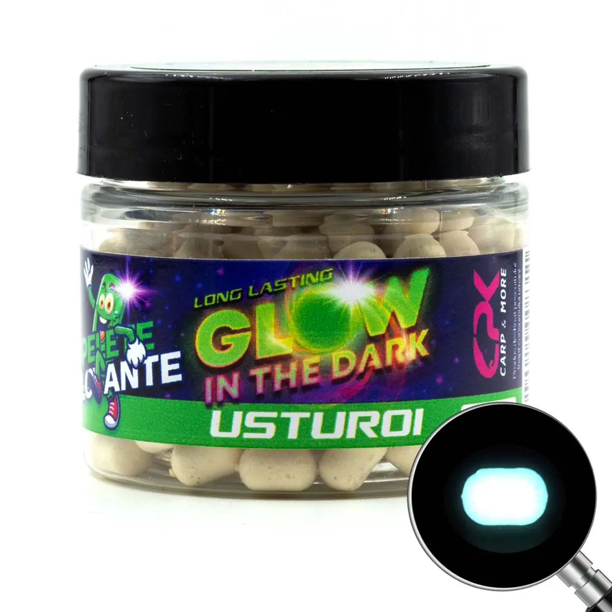 PELETE FLOTANTE FEEDER GLOW IN THE DARK USTUROI 6mm 15g (UV)