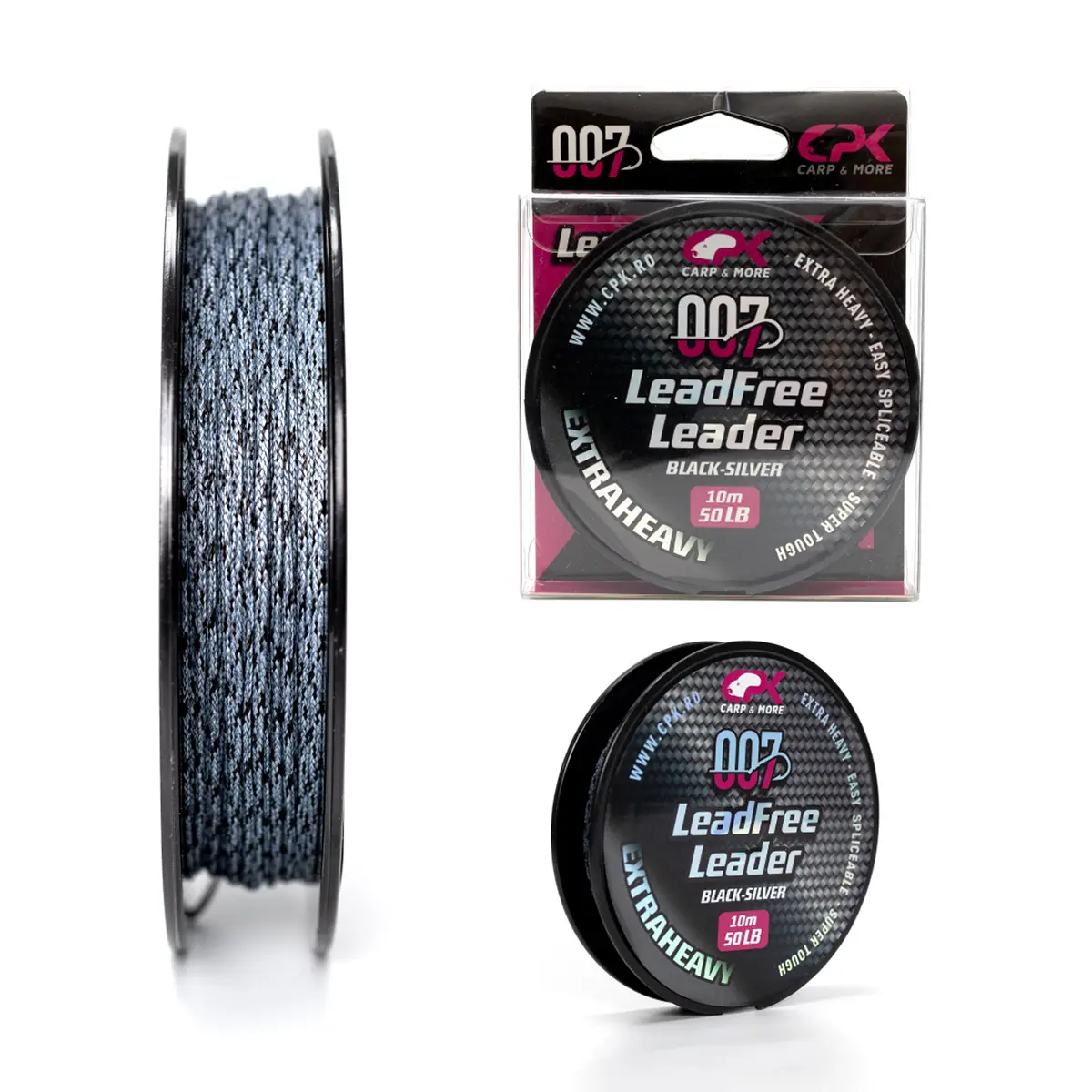 007 CPK LEAD FREE LEADER 50lb BLACK SILVER