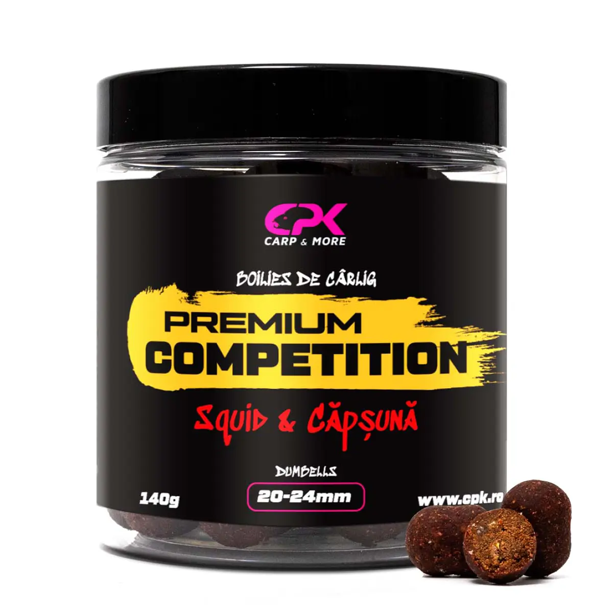 BOILIES CARLIG OS COMPETITION SQUID & CAPSUNA 20 & 24mm 140g DUMBELLS