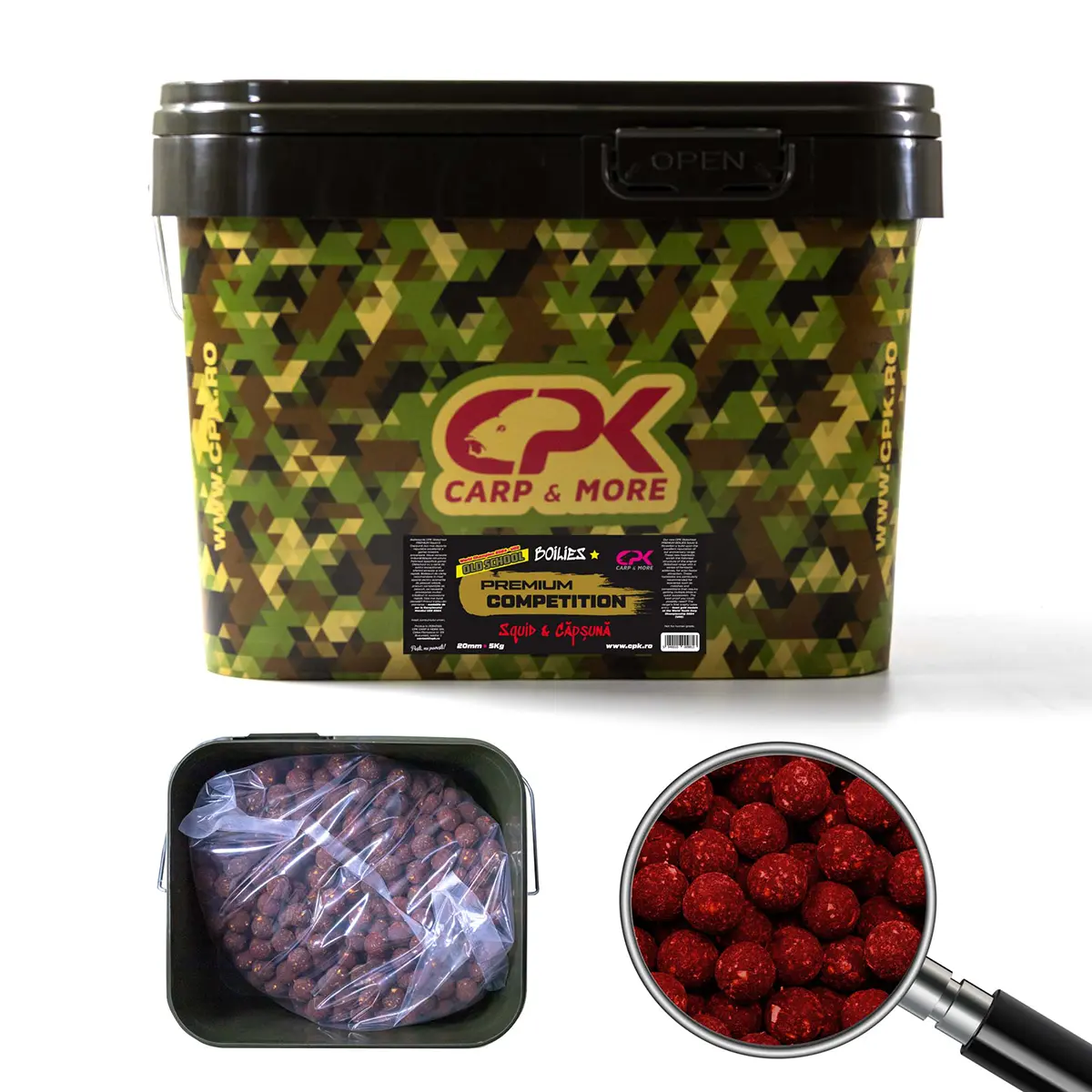 BOILIES OLD SCHOOL COMPETITION SQUID & CAPSUNA 20mm 5kg