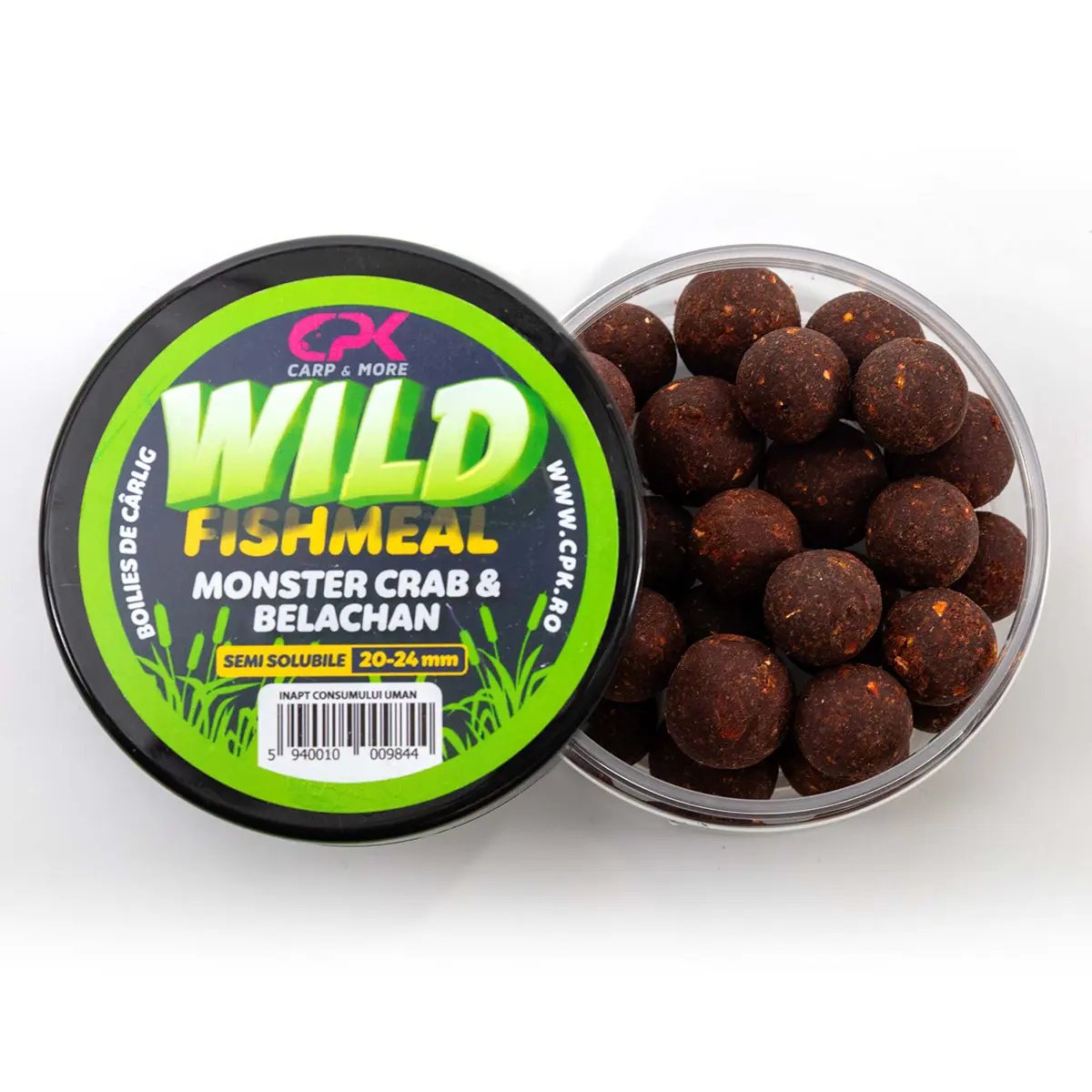BOLIES CARLIG WILD CARP FISHMEAL 20 & 24mm SEMISOLUBILE