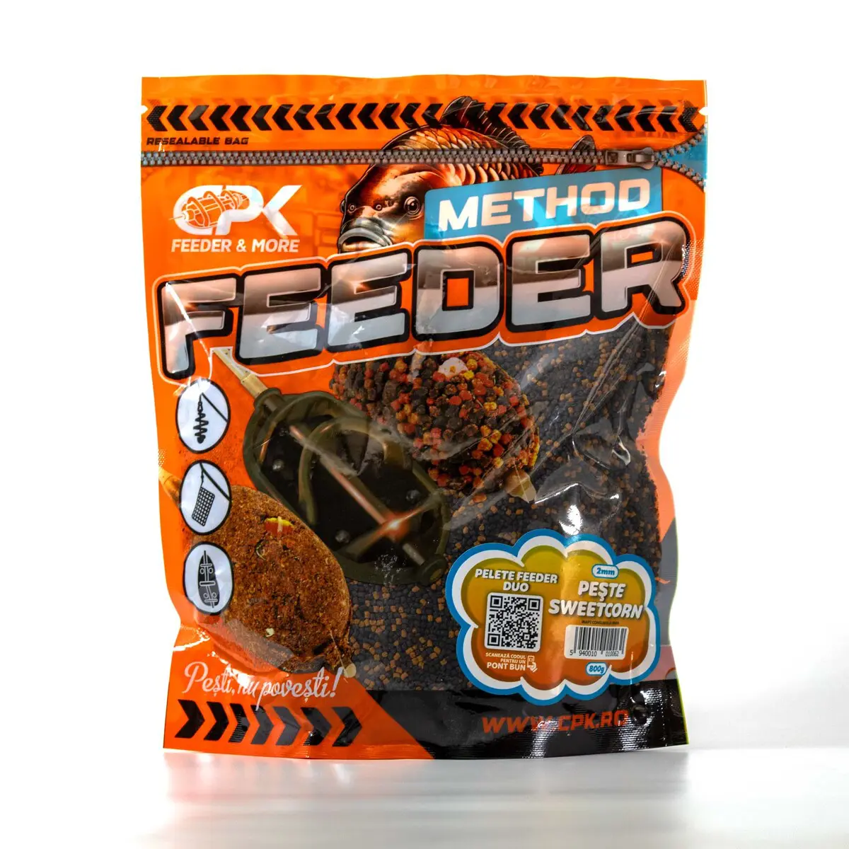 PELETE FEEDER DUO PESTE & SWEETCORN 2mm 800g