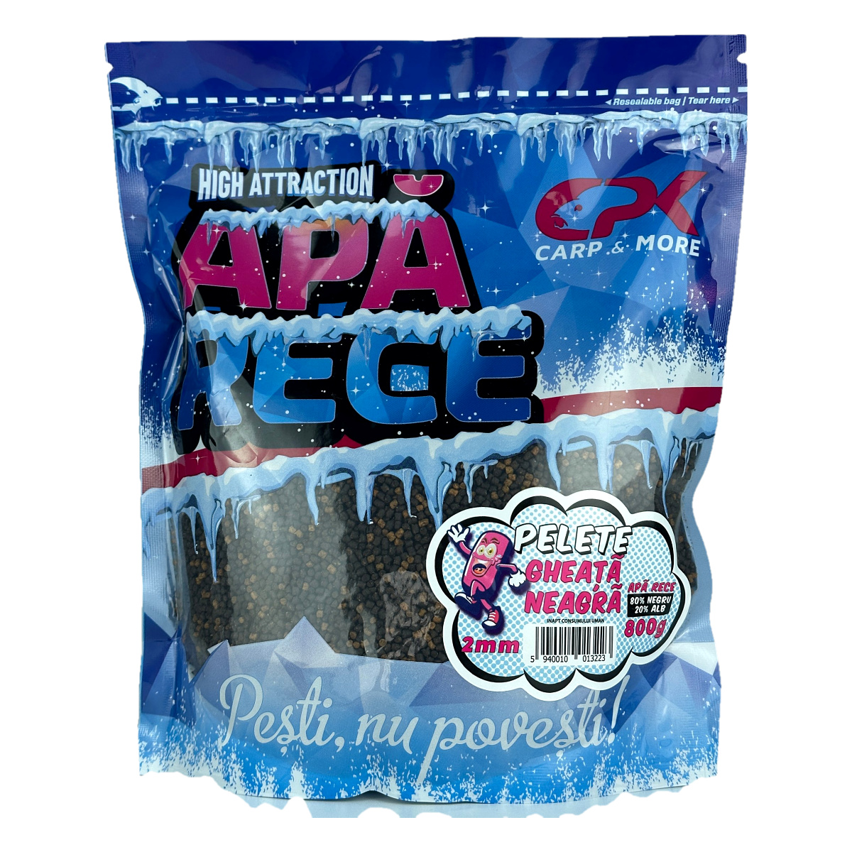 APA RECE PELETE GHEATA NEAGRA 2mm 800g