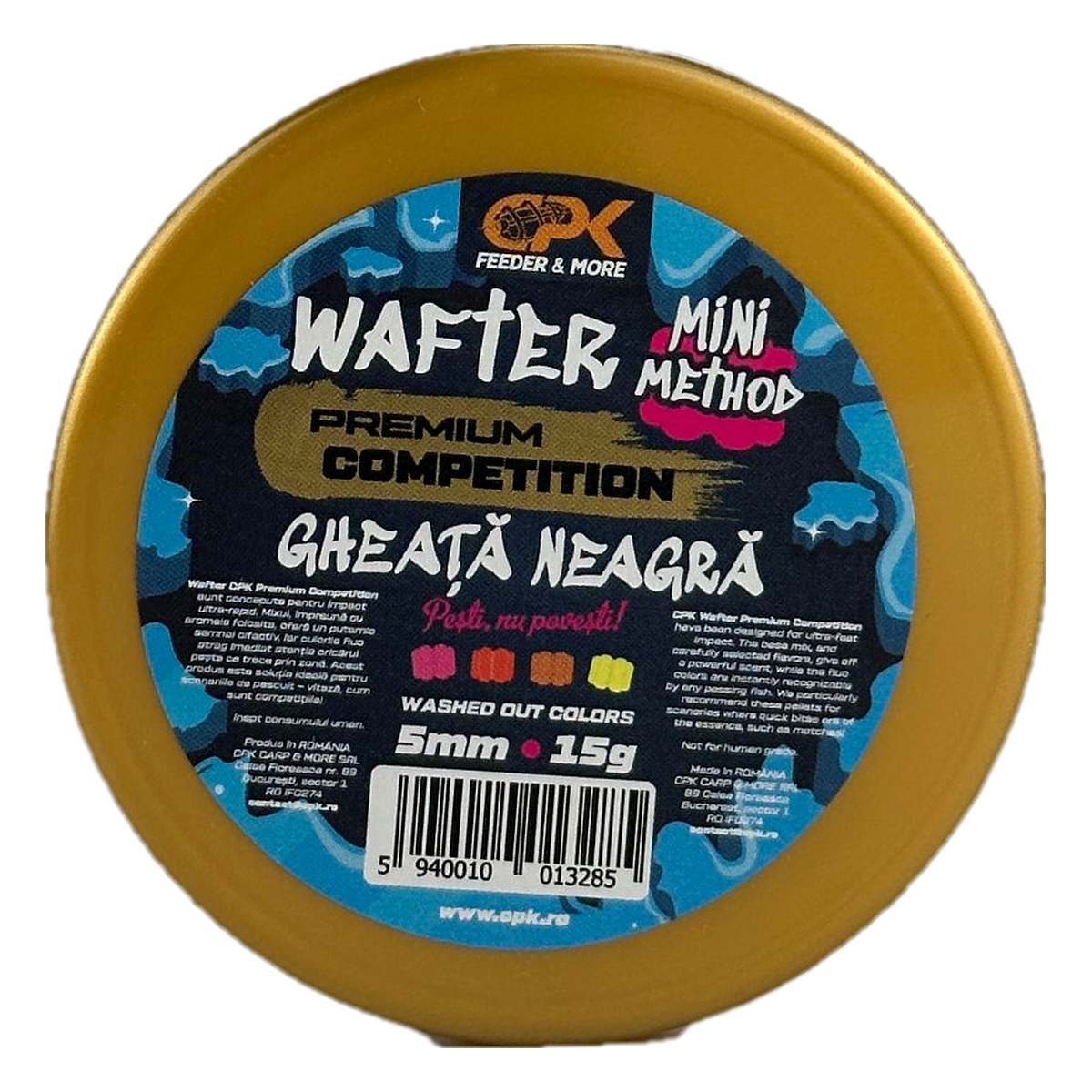 APA RECE PREMIUM COMPETITION MINI METHOD WAFTER GHEATA NEAGRA 5 MM (banda si spin)