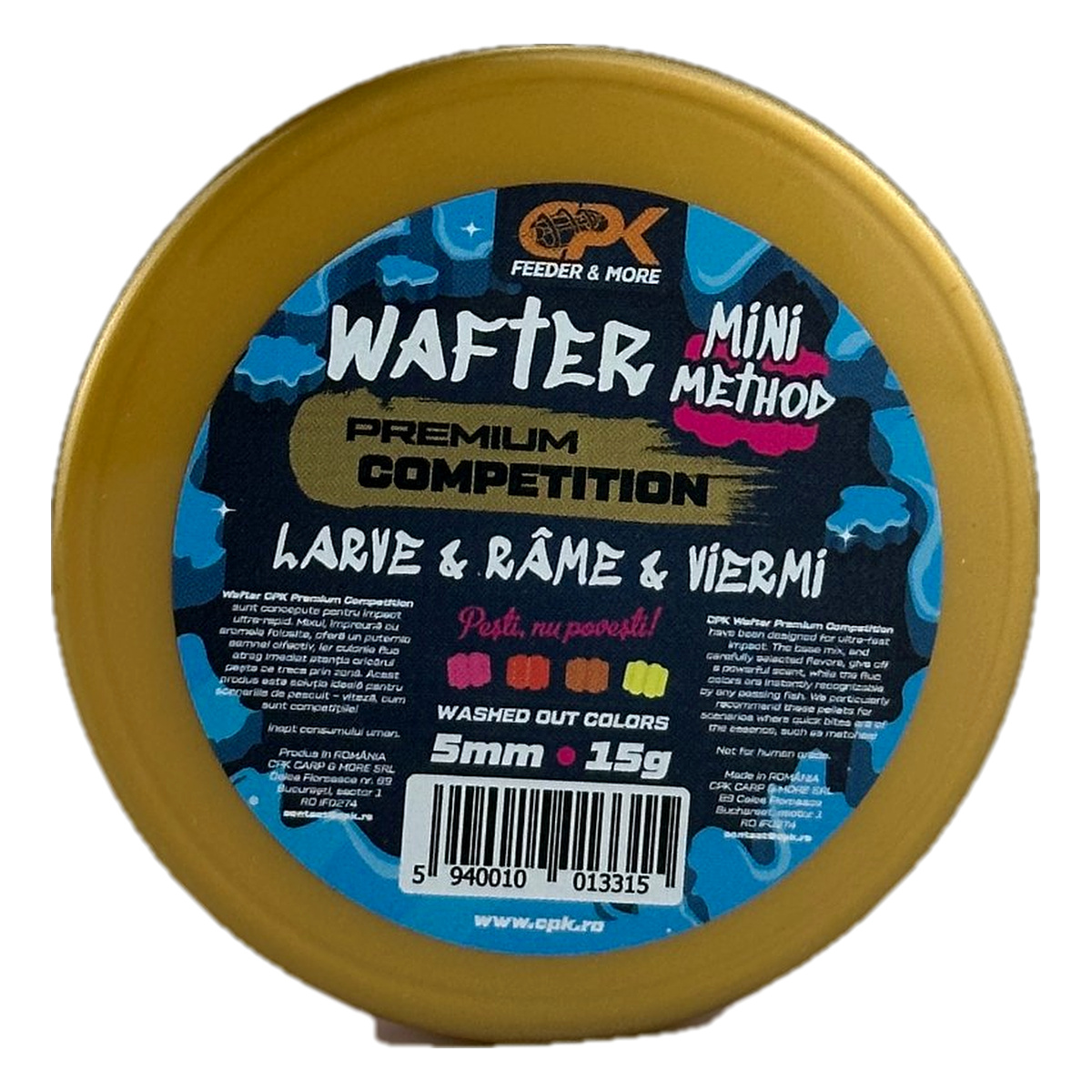 APA RECE PREMIUM COMPETITION MINI METHOD WAFTER LARVE & RAME & VIERMI 5 MM (banda si spin)