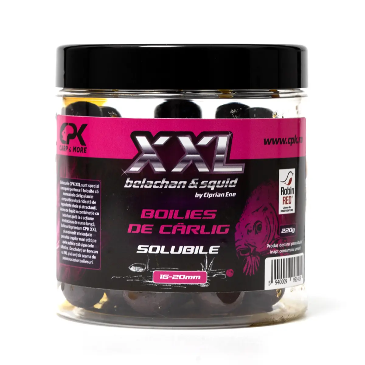BOILIES CARLIG XXL SOLUBIL 16 & 20mm 250g