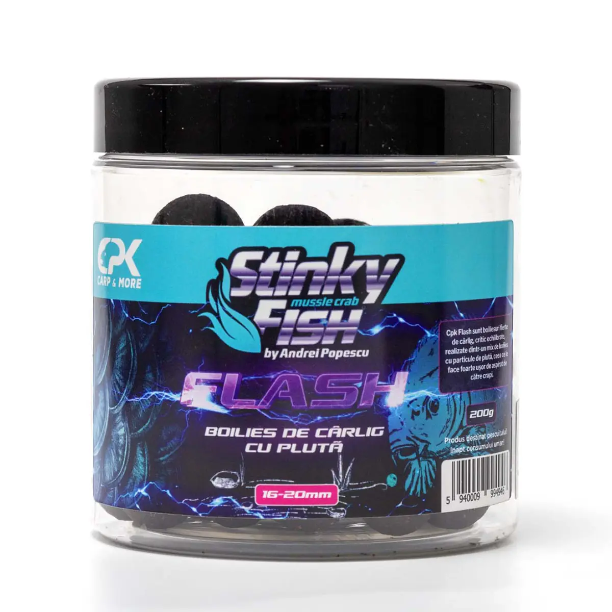 BOILIES CARLIG FLASH CRITIC ECHILIBRAT STINKY FISH 16 & 20mm 200g