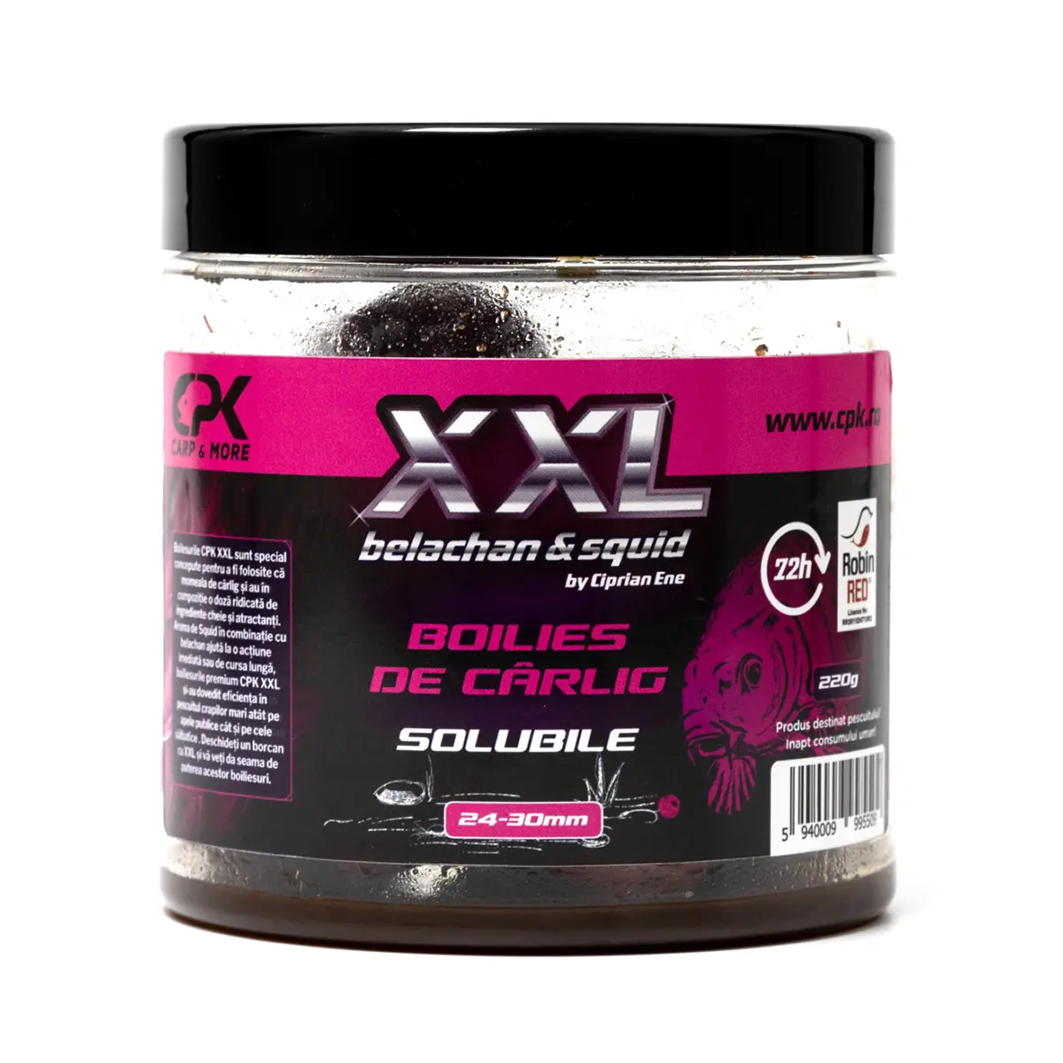 BOILIES CARLIG XXL SOLUBIL 24 & 30mm 250g