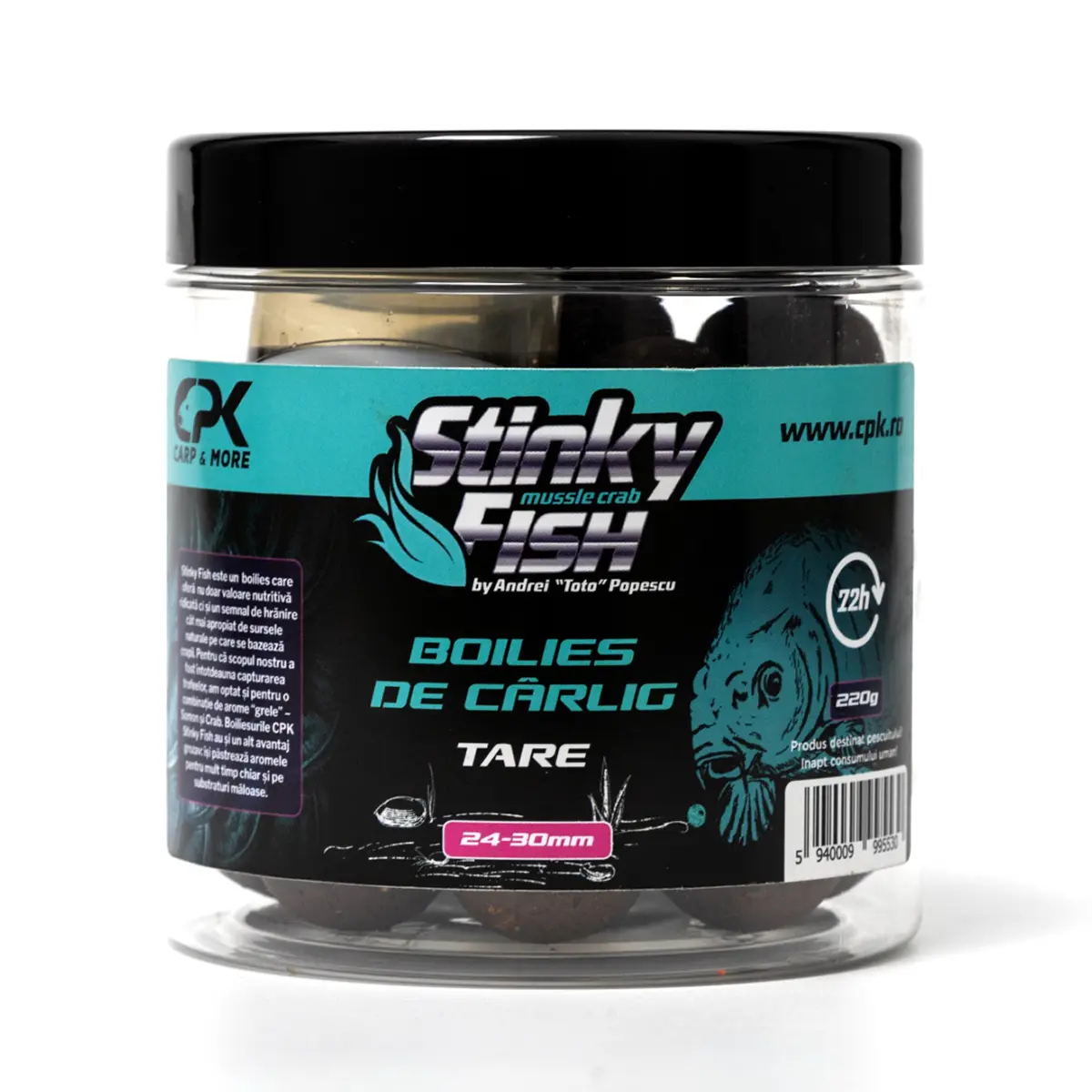 BOILIES CARLIG STINKY FISH 24 & 30mm 250g