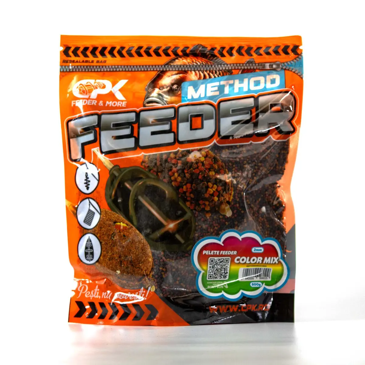 PELETE FEEDER MIX (COLORAT) 2mm 800g