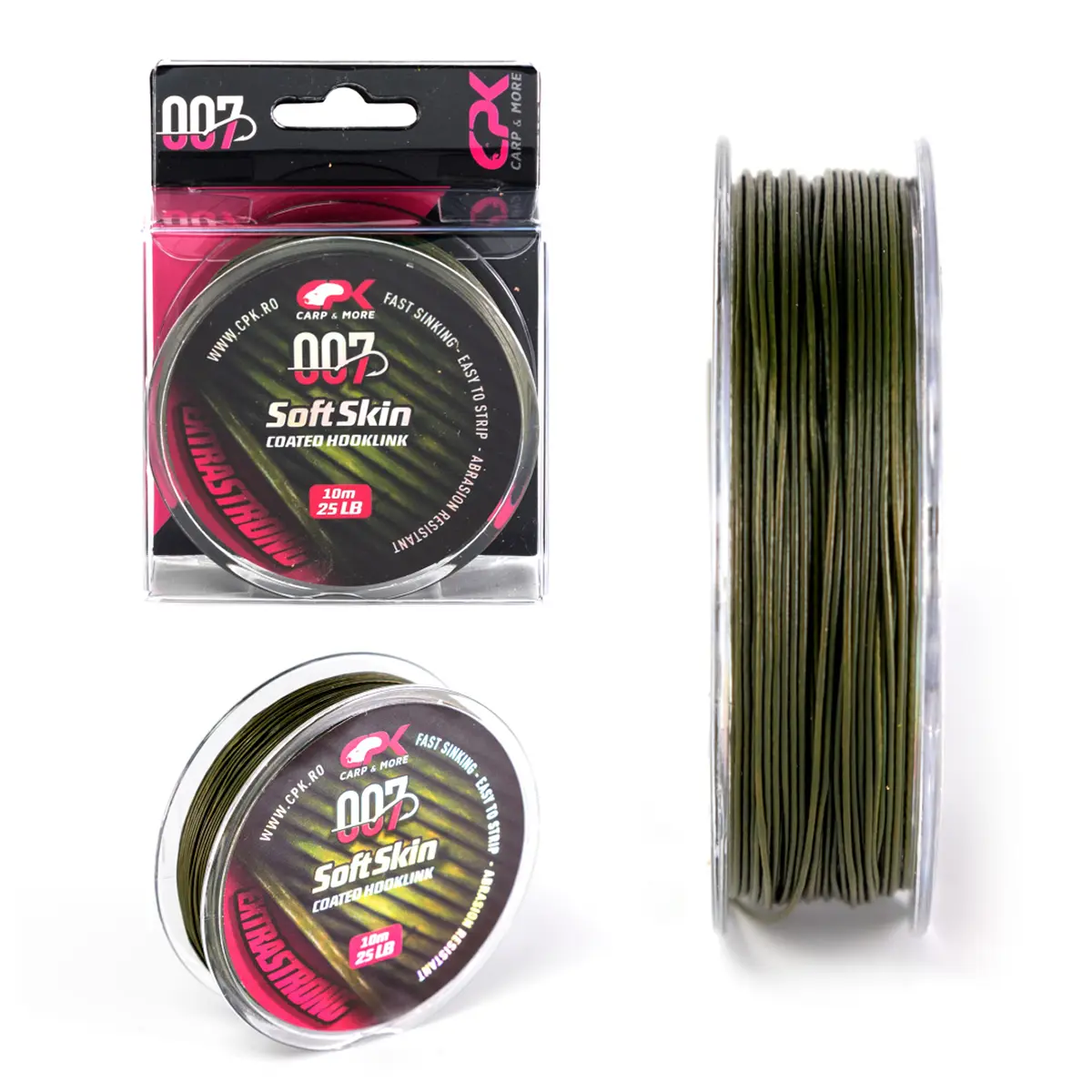 007 CPK SOFT SKIN  Hooklink 15lb GREEN