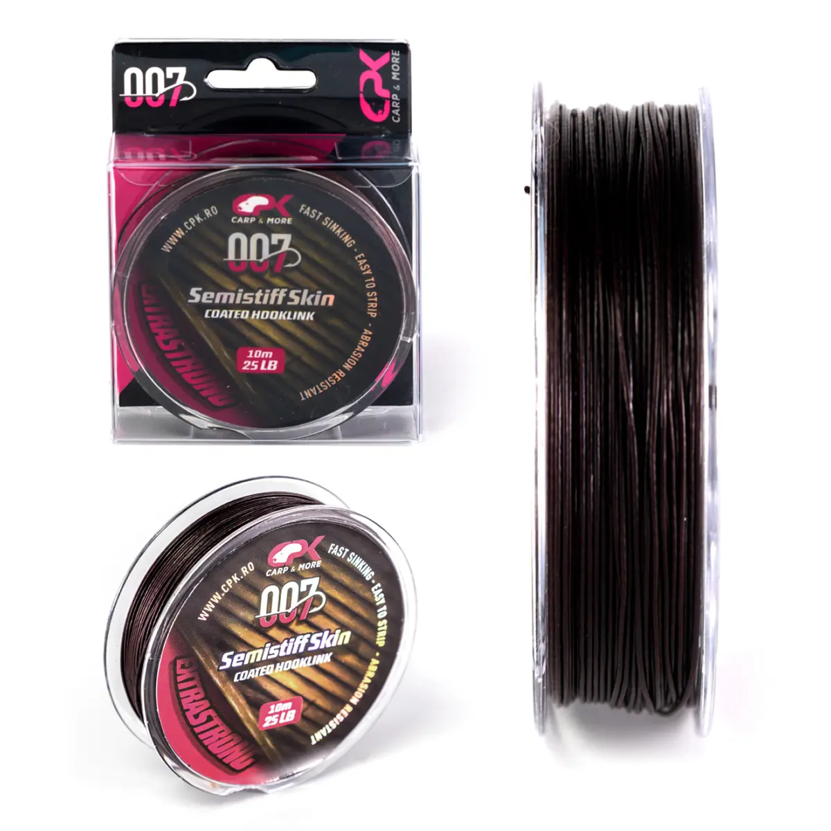 007 CPK SEMISTIFF SKIN  Hooklink 25lb BROWN